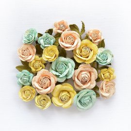 Little Birdie Fiona Paper Flowers - Pastel 