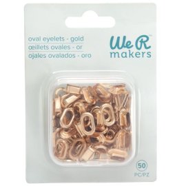 We R Crop-A-Dile Oval Eyelets - Guld