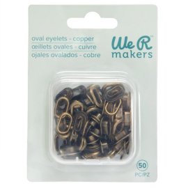We R Crop-A-Dile Oval Eyelets - Koppar