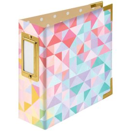 We R Paper Wrapped D-Ring Album - Geometric