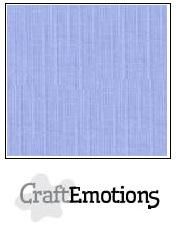 Craft Emotions Cardstock Linen 12x12 - 10 pack Light Jeans