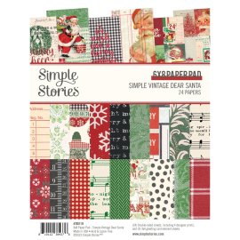 Simple Stories 6x8 Paper Pad - Simple Vintage Dear Santa