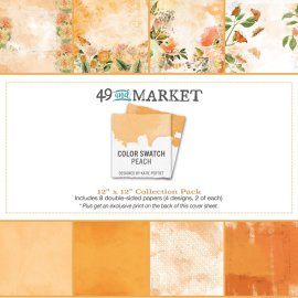49 and Market 12x12 Collection Pack - Color Swatch: Peach