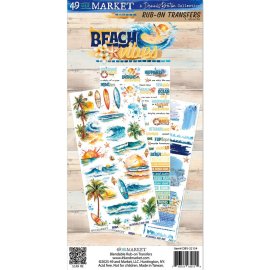 49 And Market Rub-On Transfer Set - Beach Vibes