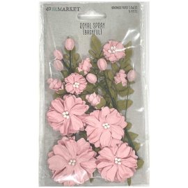 49 And Market Royal Spray Paper Flowers - Pink