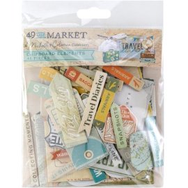 49 and Market Chipboard Set - Travel Diaries
