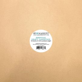 49 and Market 12x12 Essential Cardstock - Kraft