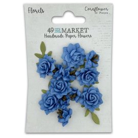49 And Market Florets Paper Flowers - Cornflower