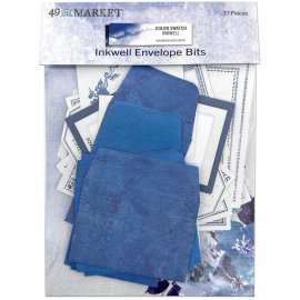 49 and Market - Color Swatch: Inkwell Envelope Bits