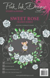 Pink Ink Designs A5 Clear Stamps - Sweet Rose 