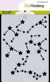 Craft Emotions Mask stencil Space - Stars sign
