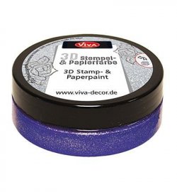 Viva Decor 3D Stamp-and Paperpaint Violet Metallic