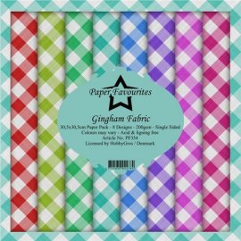 Paper Favourites Paper Pack 12x12 - Gingham Fabric