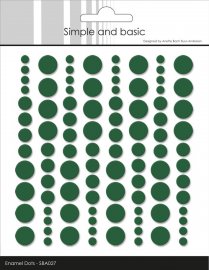 Simple and Basic Enamel Dots - Forest Green