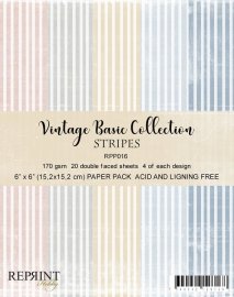 Vintage Collection Pack Stripes 6x6