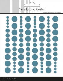 Simple and Basic Enamel Dots Aqua 96 pcs