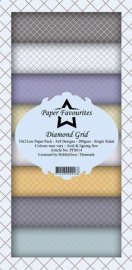 Paper Favourites Slim Card Diamond Grid