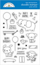 Doodlebug Design Stamps - Party Animals Boy