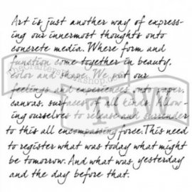 The Crafters Workshop Stencil 6x6 - Believe Script