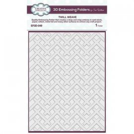 Creative Expressions 3D Embossingfolder Twill Weave