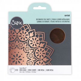 Sizzix - Effectz Decorative foil sheets rose gold 6 x
