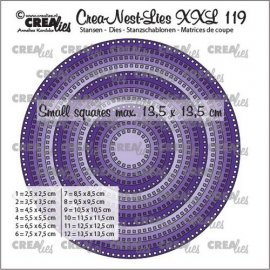 Crealies Crea-nest-dies XXL Circles with square holes