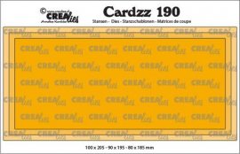 Crealies Cardzz no 190 Slimline J CLCZ190