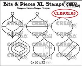 Crealies Clearstamp Bits&Pieces XL no. 05 Christmas Baubles