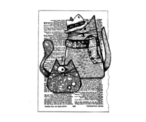 Crafty Individuals - Trilby Cats Unmounted Rubber Stamps