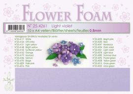 1 ark Leane Flower Foam A4 0,8mm - Light Violet