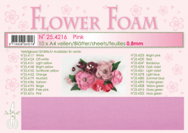 1 ark Leane Flower Foam A4 0,8mm - Pink