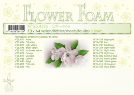 1 ark Leane Flower Foam A4 0,8mm - Off White