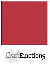 Craft Emotions Cardstock Linen 12x12 10 pack - Sherry Red