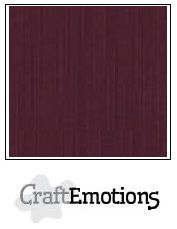 Craft Emotions Cardstock Linen A4 - 10 pack Burgundy 1185
