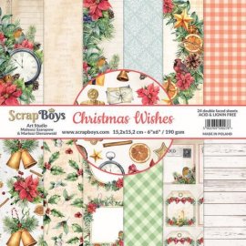 ScrapBoys Paper pad 6x6 - Christmas Wishes