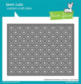 Lawn Fawn - Quilted Heart Backdrop Landscape Dies