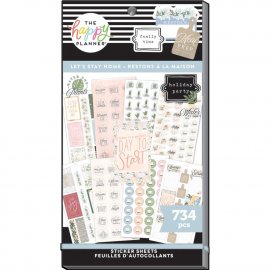 Happy Planner Stickers - Lets Stay Home