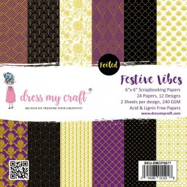 Dress My Craft Paper Pad 6x6 - Festive Vibes