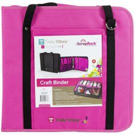 ScrapRack Create And Carry Craft Binder - Rosa