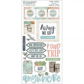 49 And Market Chipboard Stickers 6x12 - Vintage Artistry Anywhere 