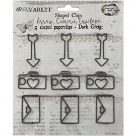 49 And Market Foundations Paper Clips - Dark Greige