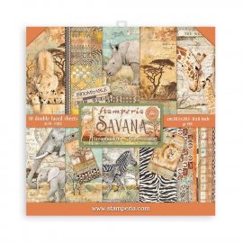 Stamperia Paper Pad 8X8 - Savana