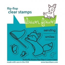 Lawn Fawn Stamps - Butterfly kisses flip-flop