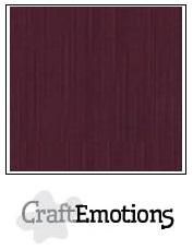 Craft Emotions Cardstock Linen 12x12 10 pack - Burgundy