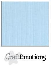 Craft Emotions Cardstock Linen 12x12 10 pack - Azure Blue