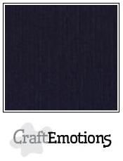 Craft Emotions Cardstock Linen 10 pack 12x12 - Black