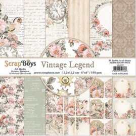 ScrapBoys Paperpad 6x6 - Vintage Legend