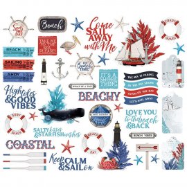 Simple Stories DieCuts - Vintage Seas Bits & Pieces