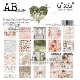 AB studio - In love with you - scrapbooking papers 12x12