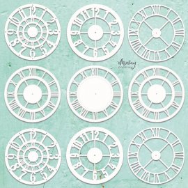 Mintay Papers Chipboard - Clocks Set